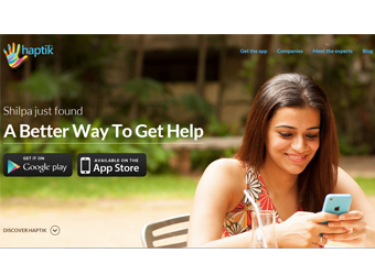 Mobile messaging concierge service Haptik raises $1M from Kalaari Capital